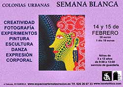 Actividades de arte para niños Semana Blanca 2019 en Huesca